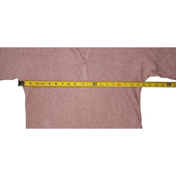 Repeat Womens Knit Sweater Pink 3/4 Sleeve Cotton/Viscose Blend Size L - Picture 2 of 7